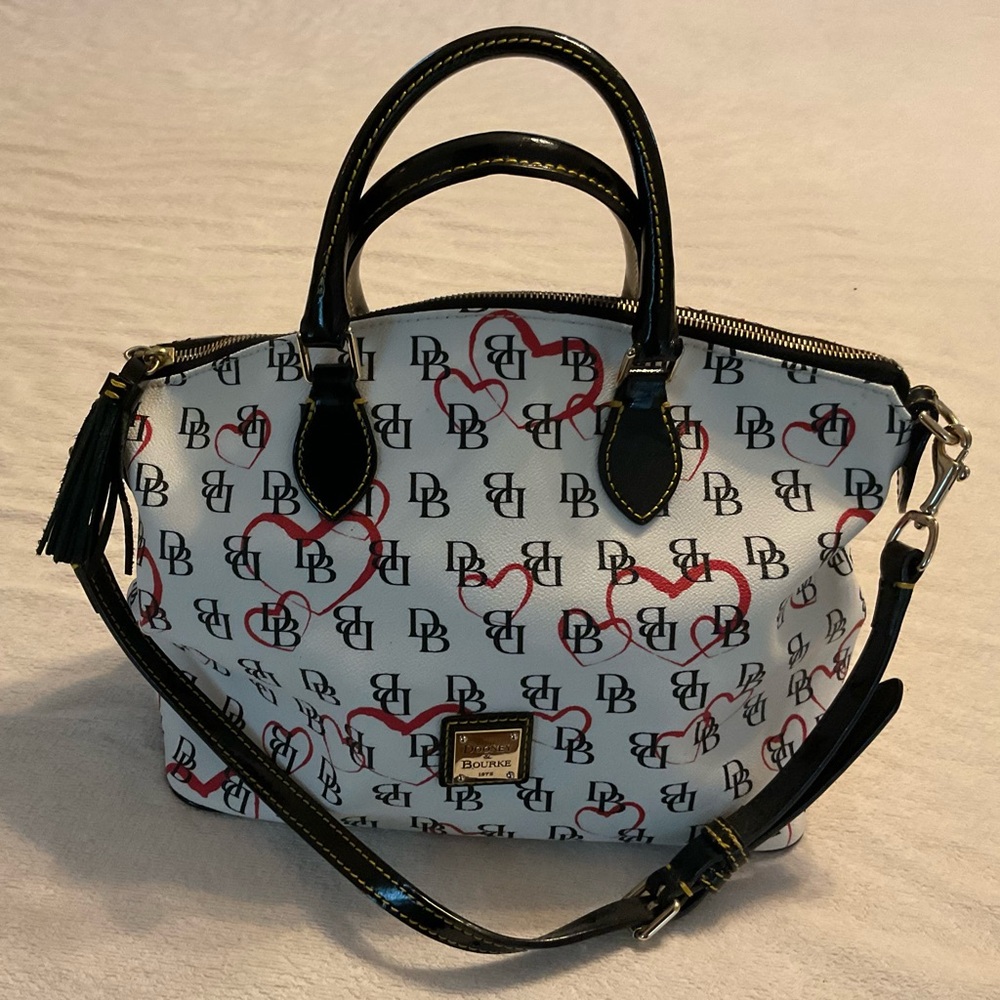 Dooney & Bourke White and Red Satchel